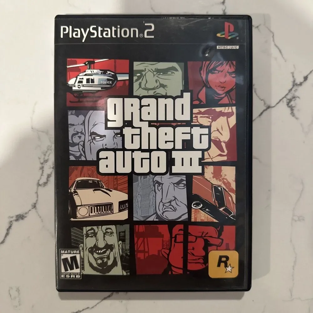 Grand Theft Auto III 3 PlayStation 2 PS2 2001 Complete CIB Map Vgc Vintage Game
